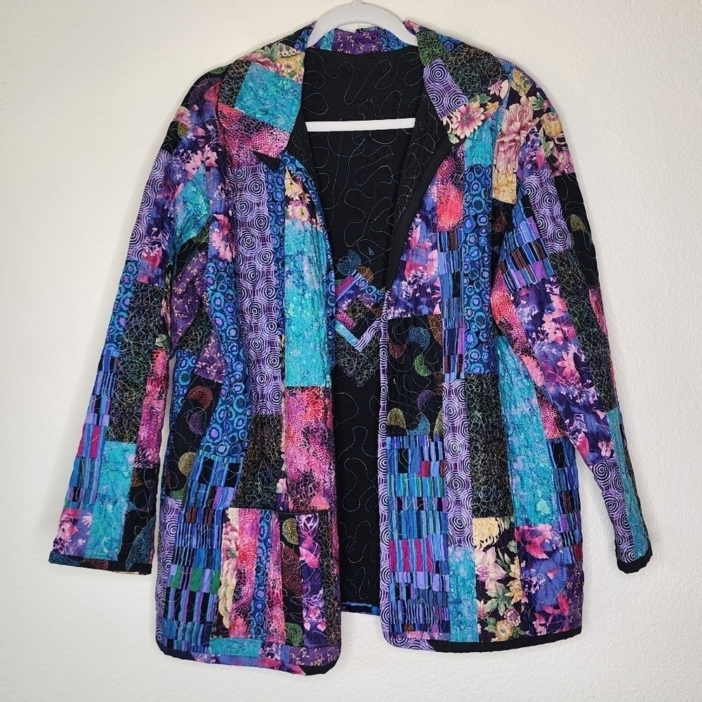 Vintage Handmade Quilted Jacket S/M